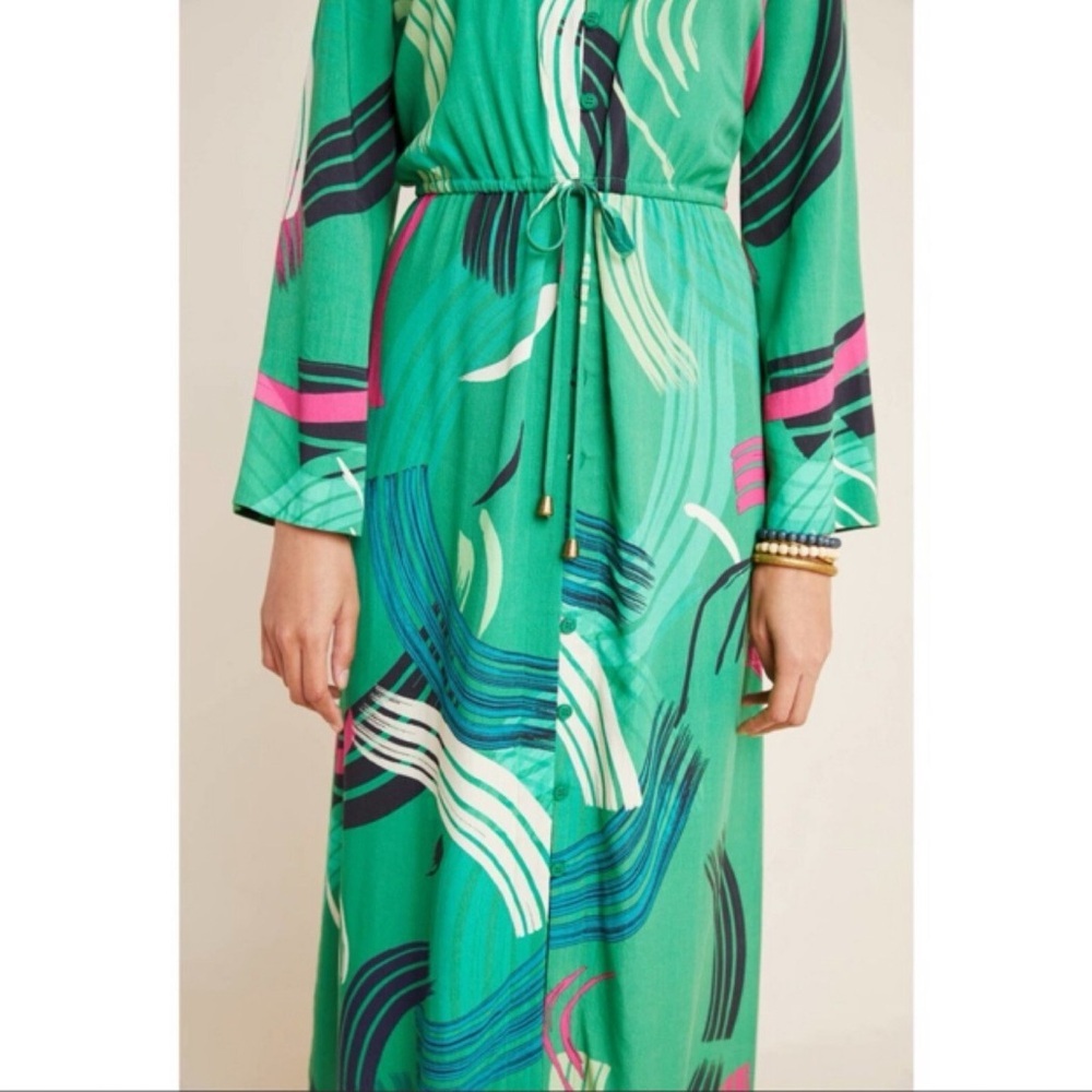 THE ODELLS - ANTHROPOLOGIE Paloma Paint-Swiped Maxi Dress XS - 3 ways - Picture 5 of 11